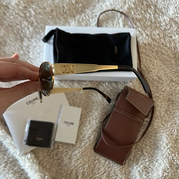 Celine Triomphe Metal 01 Sunglasses - Picture 4 of 7